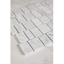 Idris Carrara Marble Mosaic Tile